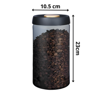 Recipiente Hermético de Vidrio para Conservación de Café 600g Frescura Prolongada