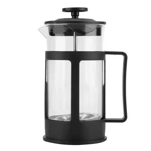 Cafetera Prensa Francesa Negra 350ml Embolo Acero French Press