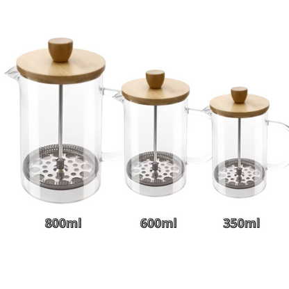 Prensa Francesa Melbourne Bambú Disponible 350ml / 600ml / 800ml