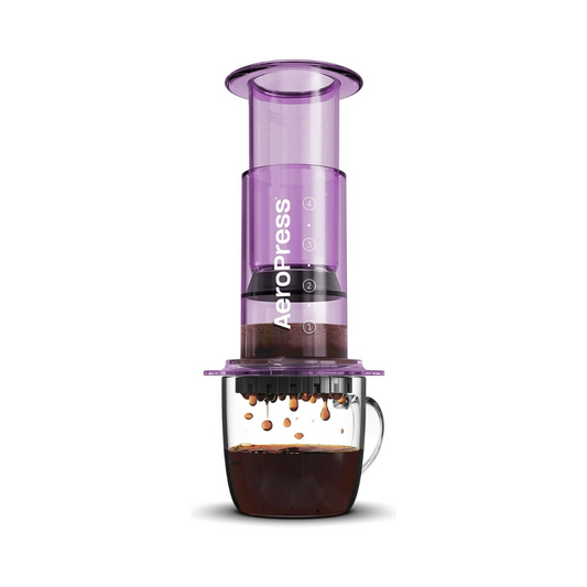 Cafetera AeroPress Clear Manual Original Morada 4 Tazas  240ml Portátil