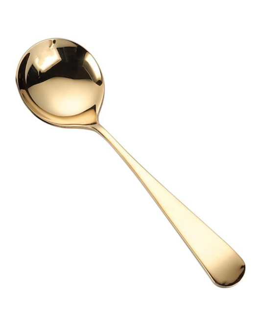 Cuchara de Catación para Café Dorada Acero Inoxidable