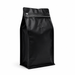 Bolsa Negra Rectangular para Cafe 250 g con Válvula y Zipper x 50 Unidades