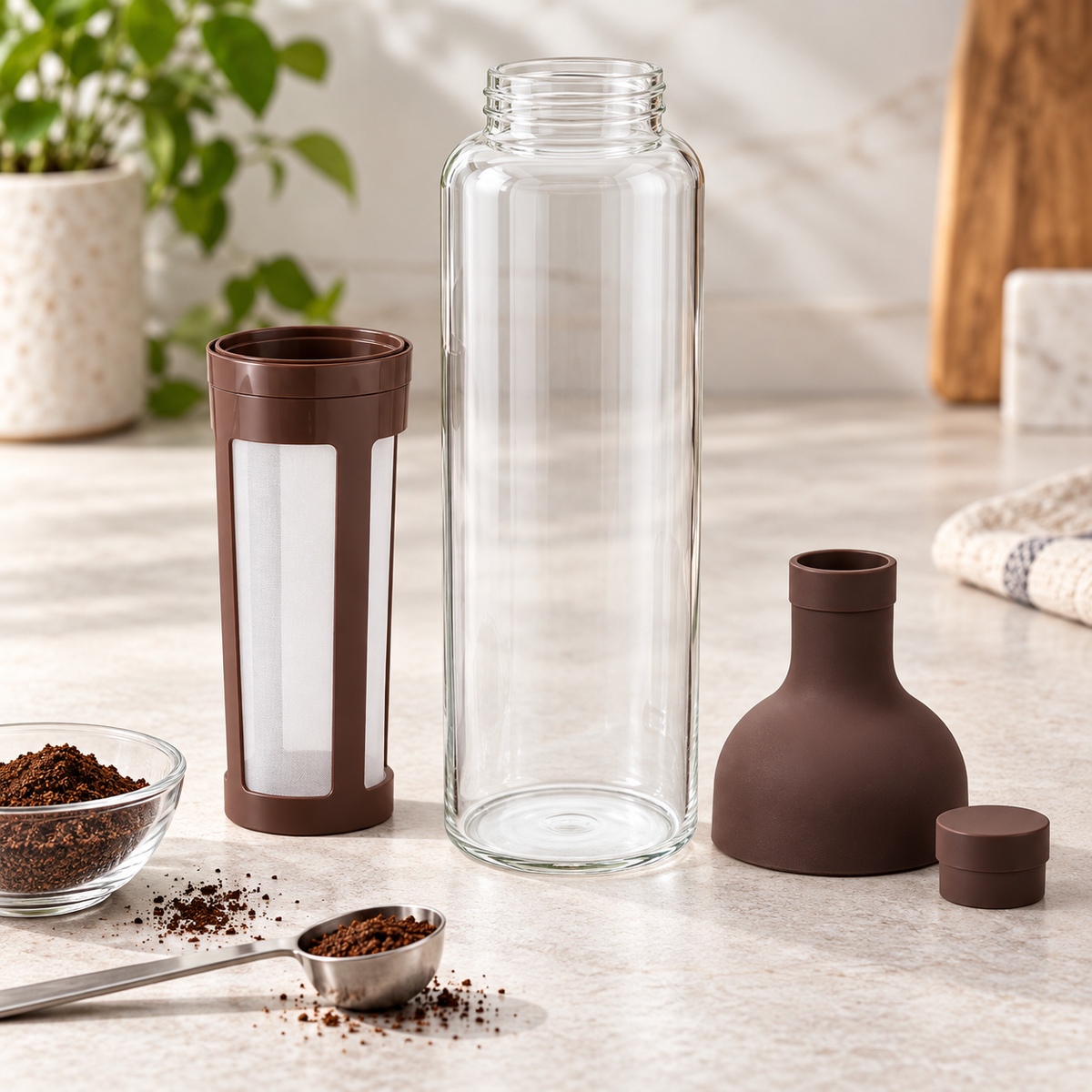 Botella de Vino Hario Cafetera Cold Brew Extracción de Café Frio 650ml