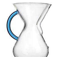 Cafetera Chemex 6 tazas Mango Cristal Azul Zafiro