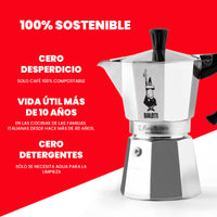 Prepara café con un sabor italiano auténtico con la Cafetera Bialetti Moka Express. Su diseño icónico y su facilidad de uso la convierten en la elección ideal para los amantes del café fuerte.