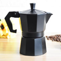 Kit Cafetera Italiana | Moka 150ml + Café Insignia 250g + Molino Electrico + Cuchara + Mensaje Personalizado