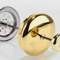 Cafetera Prensa Francesa 350ml  Diseño Dorado Oro Lujo