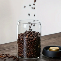 Recipiente Hermético de Vidrio para Conservación de Café 600g Frescura Prolongada