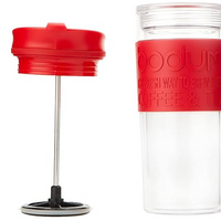 Termo Prensa Bodum Rojo Transparente 450ml Original Versatil