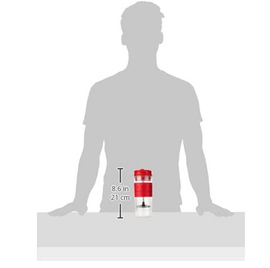 Termo Prensa Bodum Rojo Transparente 450ml Original Versatil