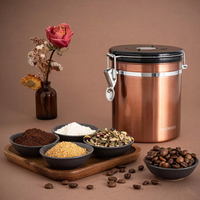 Recipiente Hermético Mixpresso Bronce 500g Acero Inoxidable