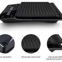 Gramera Pro Bascula Negra LED Temporizador