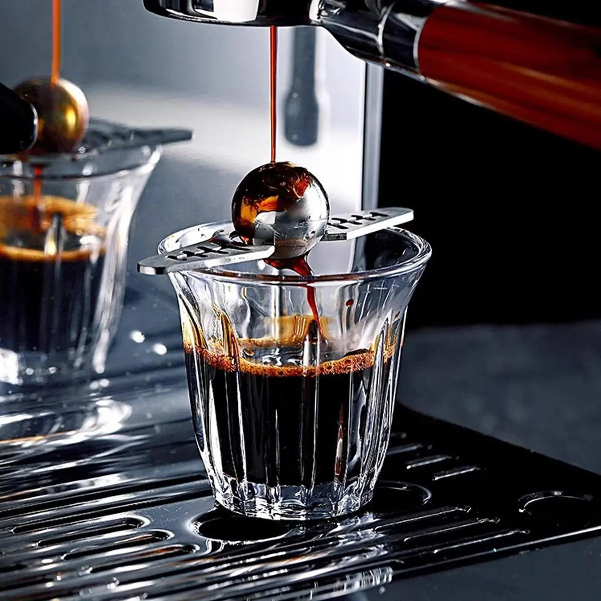 Accesorio Enfriador Para Espresso Y Cafe Filtrado Con Bola Y Base De Acero