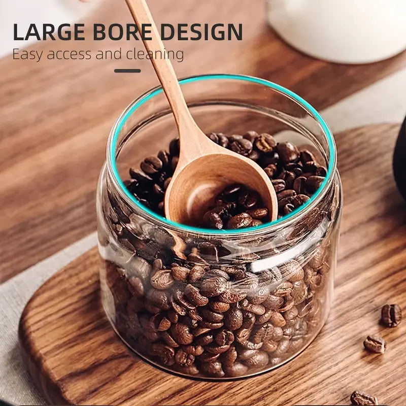 Envase Frasco con Tapa Hermetica para Almacenar Cafe Grano 250g