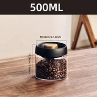 Envase Frasco con Tapa Hermetica para Almacenar Cafe Grano 250g