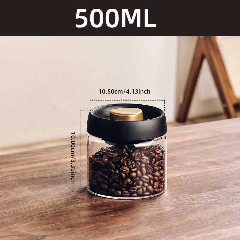 Envase Frasco con Tapa Hermetica para Almacenar Cafe Grano 250g