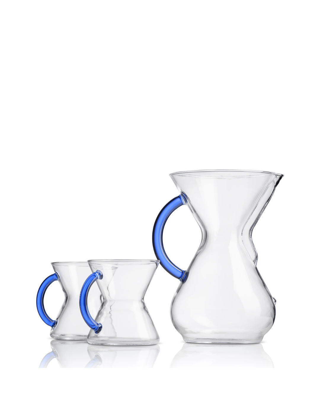 Cafetera Chemex 6 tazas Mango Cristal Azul Zafiro