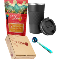 Kit Vaso Termo Cafe Exotico Bourbon Rosado Natural