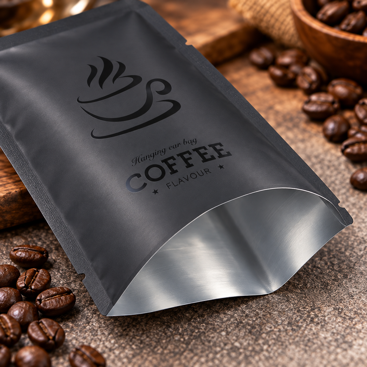 Sachet Protector Coffe Drips Termosellable Negro Mate x 50 Uds