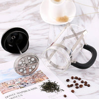 Cafetera Prensa Francesa Acero Inoxidable Plata Disponible en 350ml-600ml-800ml
