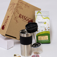 Kit Prensa Viajera 350ml | Cafe Especial Insignia 250gr + Chocolatina de Cacao y Café