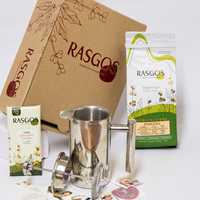 Kit Prensa en Acero Inoxidable 350ml +Cafe Especial Insignia 250gr + Chocolatina de Cacao