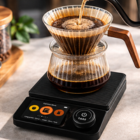 Gramera Digital para Café y Métodos Filtrados Negra