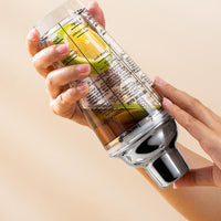 Vaso Coctelera Medidora de Vidrio Resistente Transparente