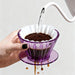 Dripper Café Goteo Tipo TIMEMORE B75 Transparente Morado