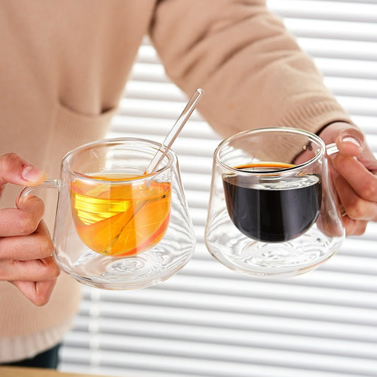 Vaso Pocillo Doble Pared COFFEE con Asa 200 ml