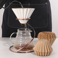 Filtros Papel Cafe Natural V60 Origami Kalita Blue Bottle Coffee Tamaño 02 x50u