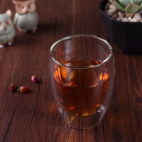 Vaso Mug Vidrio Transparente Doble Pared 350ml