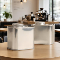 Empaque Lata Cuadrada Cafe 250g con Valvula Desgasificadora