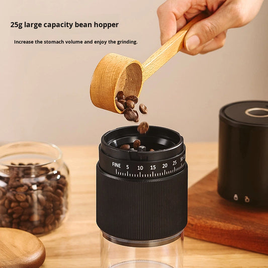 Molino Café Eléctrico Recargable con Fresas Cónicas de Cerámica