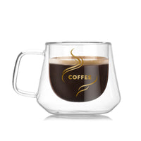 Vaso Pocillo Doble Pared COFFEE con Asa 200 ml