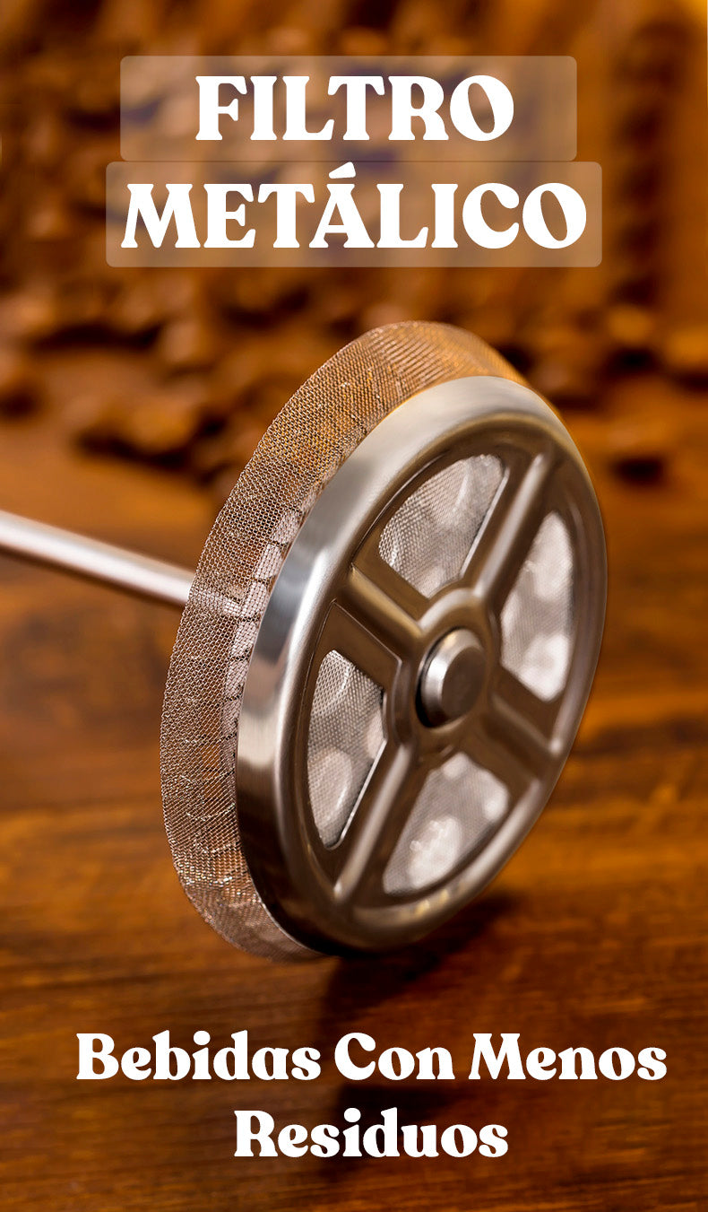 Cafetera Prensa Francesa Acero Inoxidable Plata Disponible en 350ml-600ml-800ml