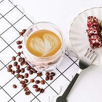 Vaso Mug Vidrio Transparente Doble Pared 350ml