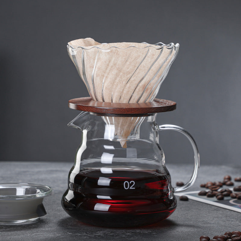 Kit Cafetera V60 + Server + Molino Profesional Ajustable Acero Inoxidable