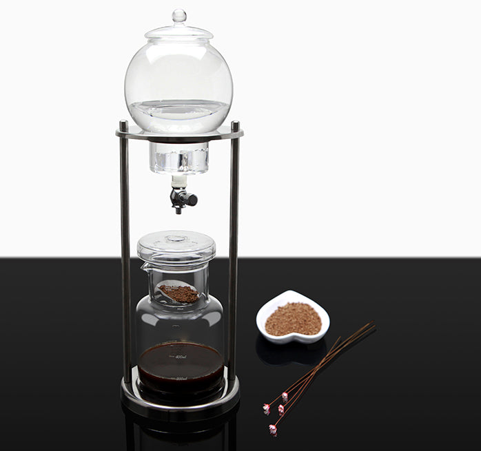 Cafetera Torre Cold Brew Tipo Kyoto Metalica Diseño Industrial 600ml