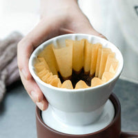 Filtros Papel Cafe Natural V60 Origami Kalita Blue Bottle Coffee Tamaño 02 x50u