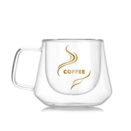 Vaso Pocillo Doble Pared COFFEE con Asa 200 ml