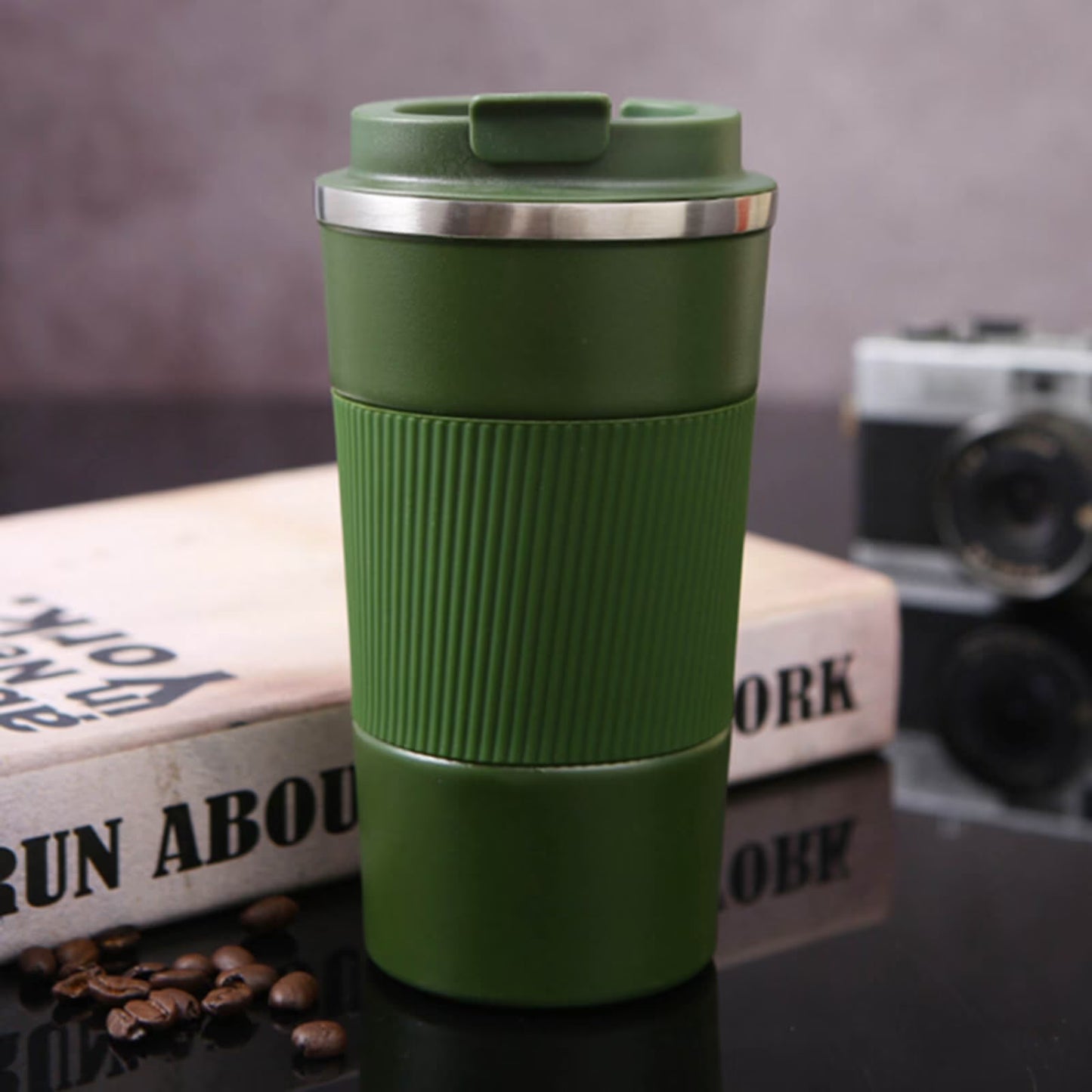 Vaso Termo Termico Tapa Antiderrame Acero Inoxidable 304 Reutilizable