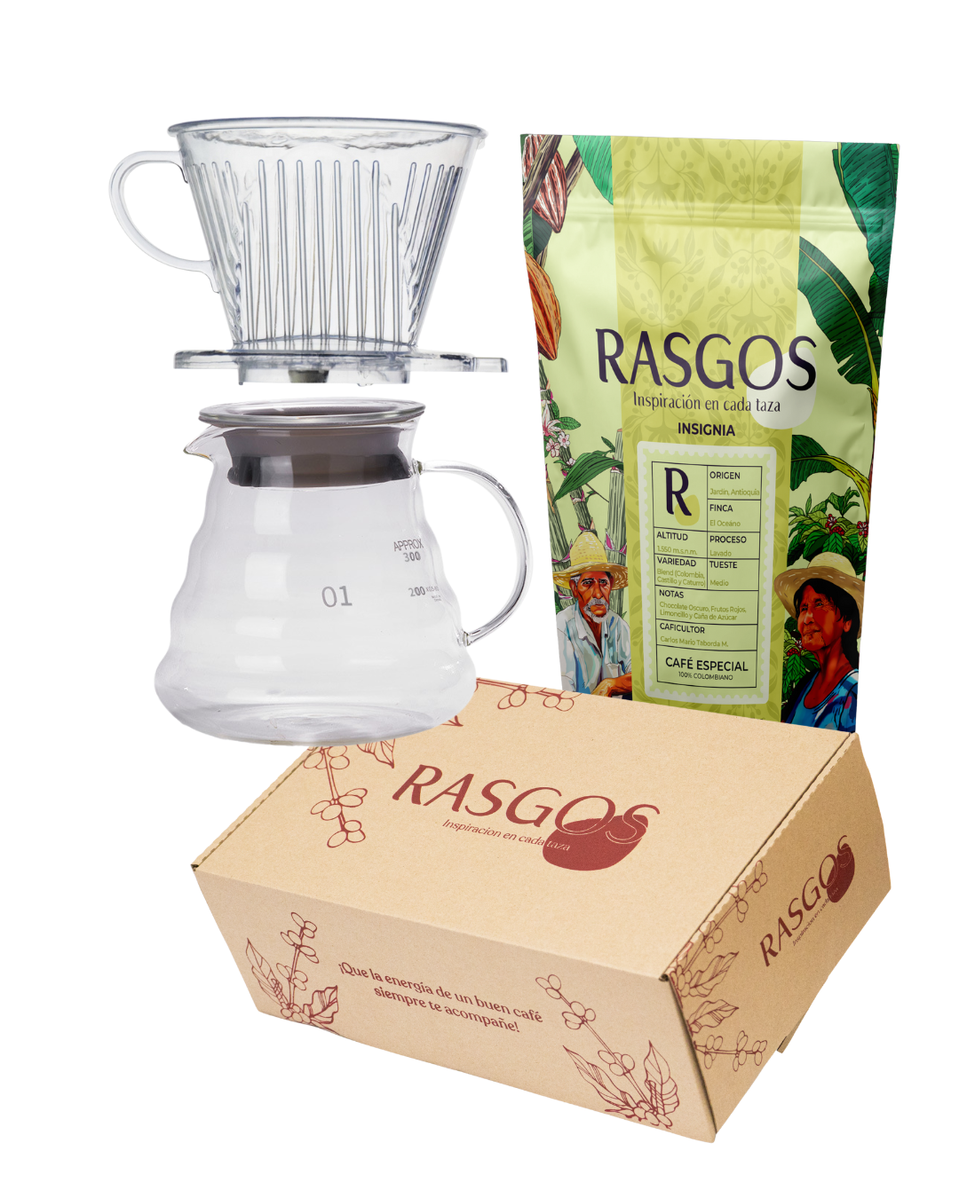 Set Cafetera Clever + Server + Cafe Especial Colombiano