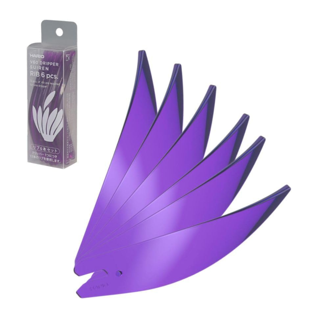 Hario SUIREN Ribs-6 Juego de 6 Piezas para Repuesto Multicolor