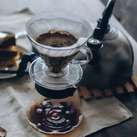 Kit Cafetero V60 | Metodo V60 Acrilico + Server #01 +Cuello de Cisne Negra 350ml + Cafe Insignia + Caja tipo Regalo