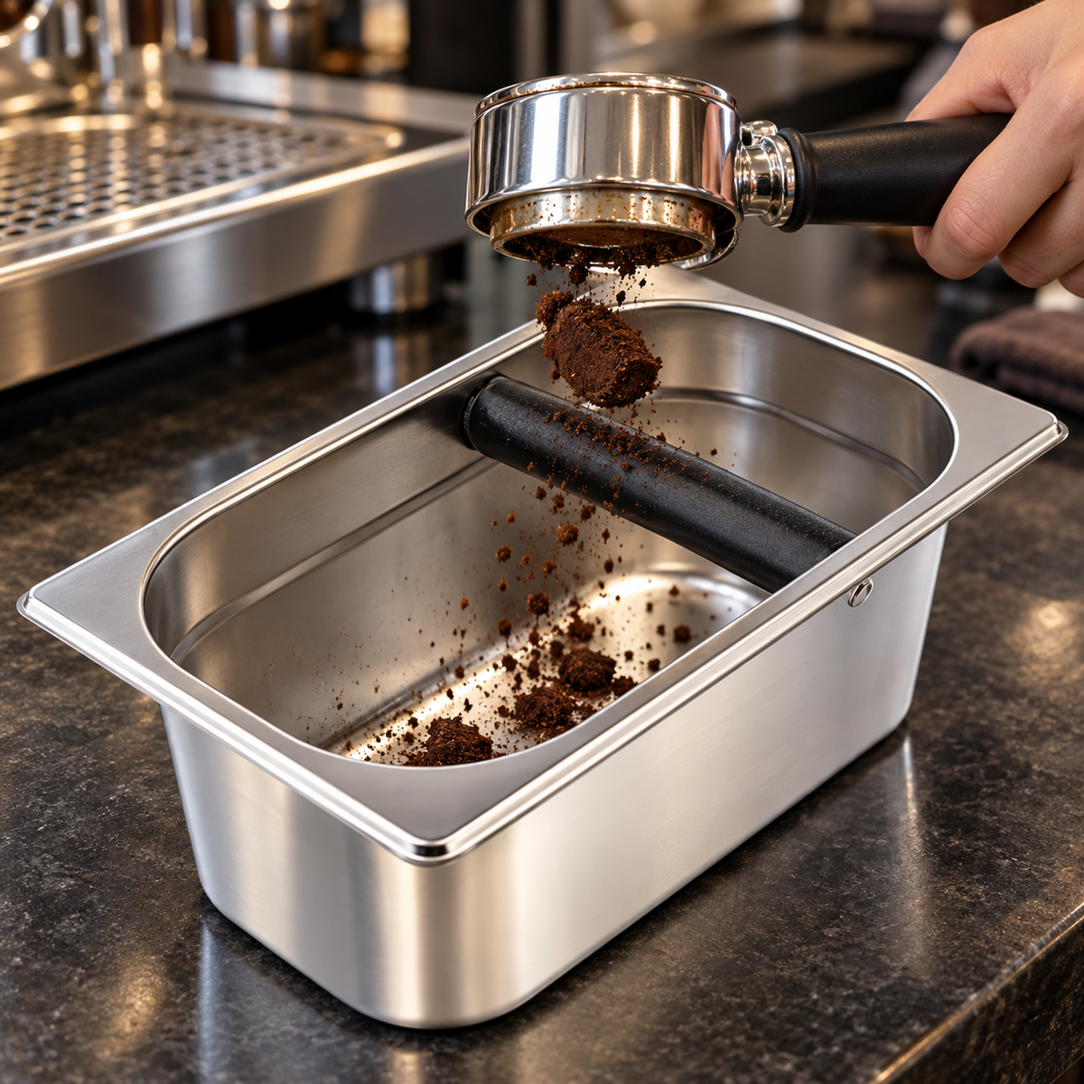 Azafate Caja Residuos Café Knock Box