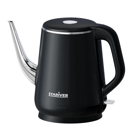 Hervidor Stariver Cuello de Cisne  Negro 0.8Lt