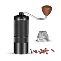 Molinillo Pro Para Café Negro Muelas en Acero Inoxidable