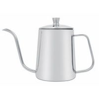 Jarra Cuello de Ganso Tetera Acero Inoxidable Plata 600ml