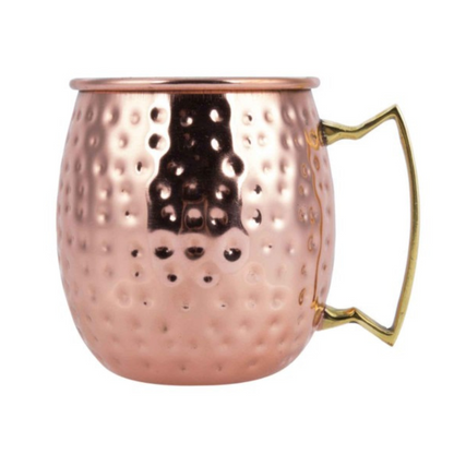 Vaso Moscow Mule Acero Inoxidable Oro Rosa